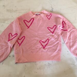 Pink Heart Sweater
